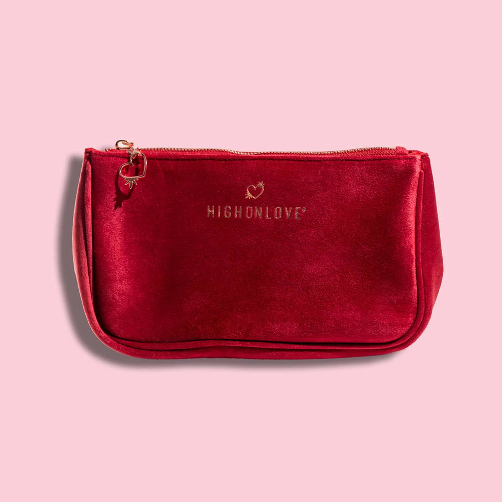 High On Love: Red Velvet Pouch